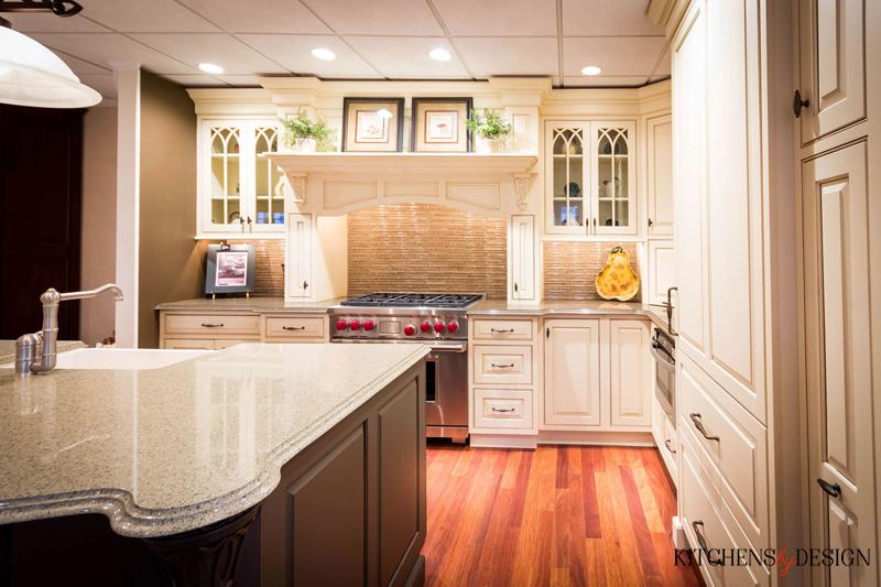 kitchen with large island